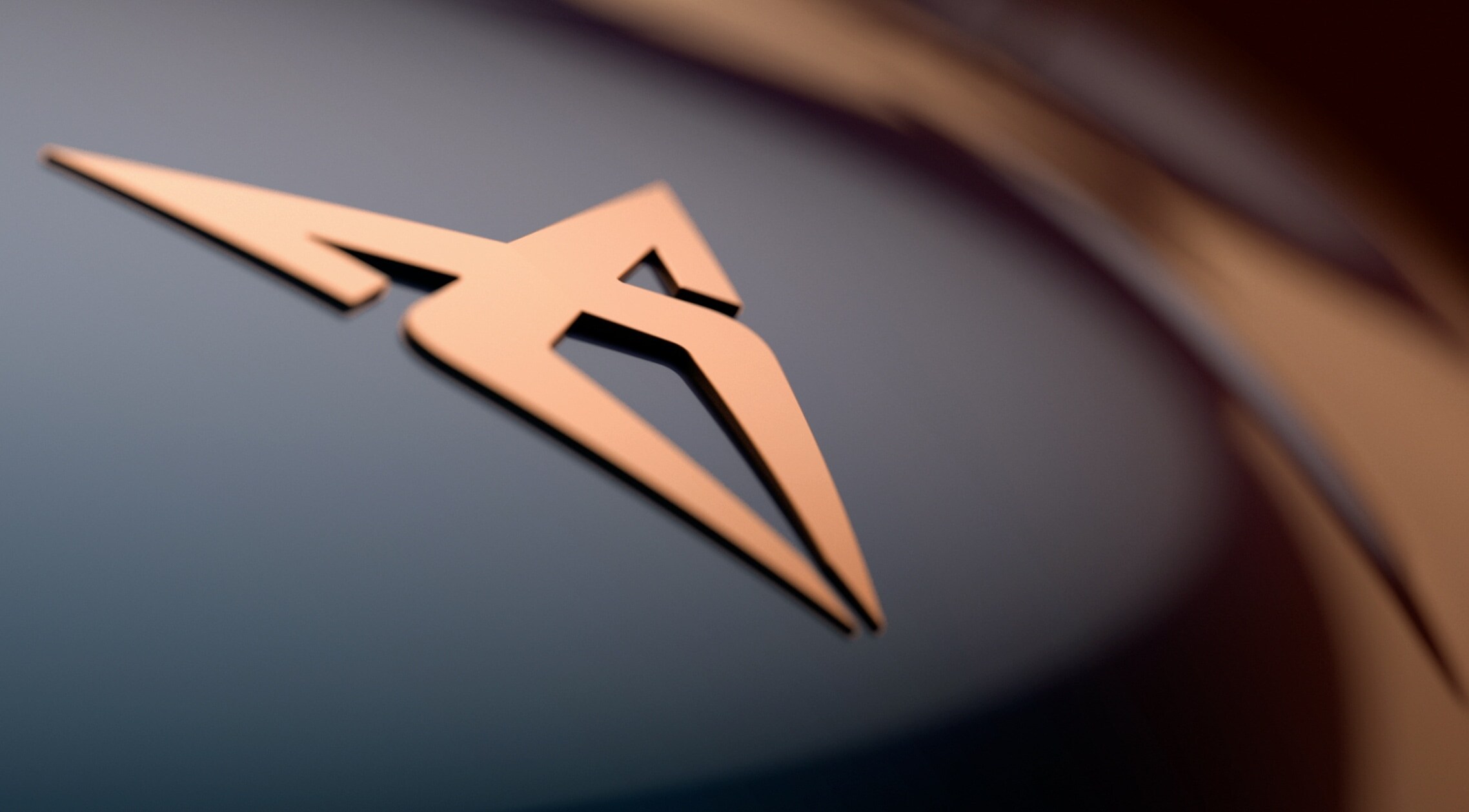 CUPRA Born full electric car CUPRA logo CUPRA Born full electric car CUPRA logo